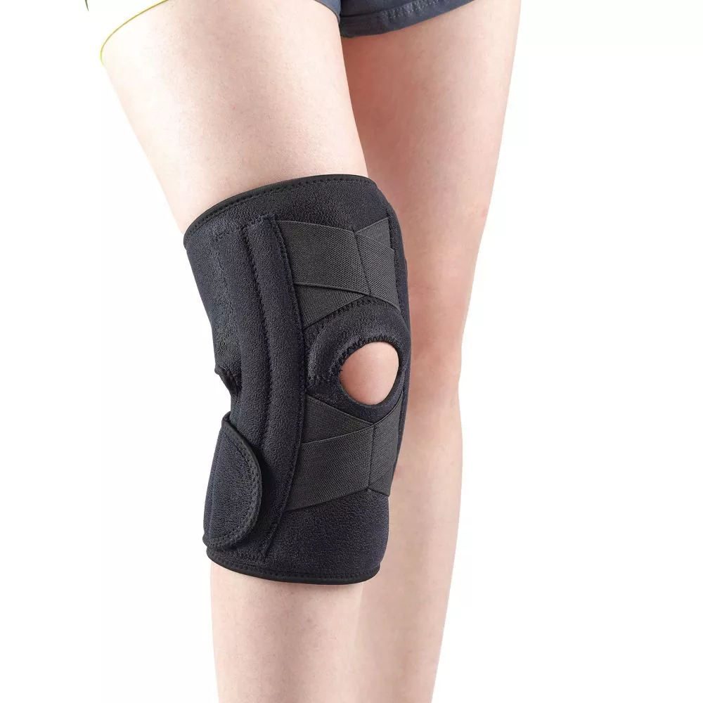 Knee Brace nga adunay Side Stabilizers Gel Pads